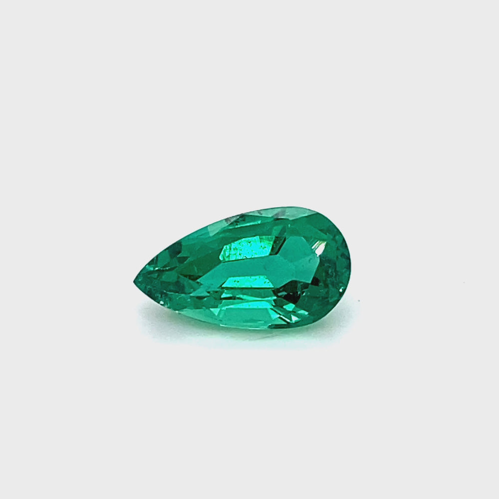 
                  
                    Load and play video in Gallery viewer, 13.01x7.29x5.99mm Pear-shaped Emerald (1 pc 3.10 ct)
                  
                