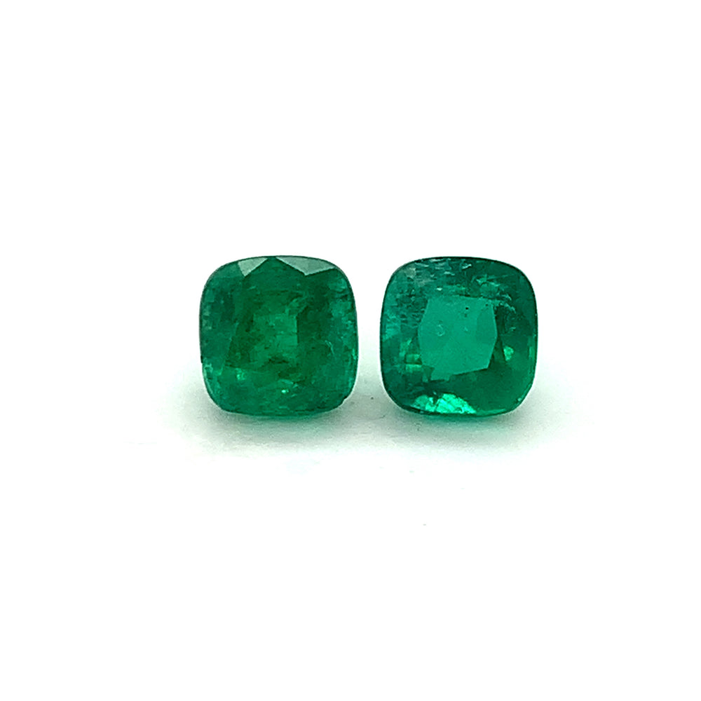 7.51x7.38x5.95mm Cushion Emerald (2 pc 4.44 ct)