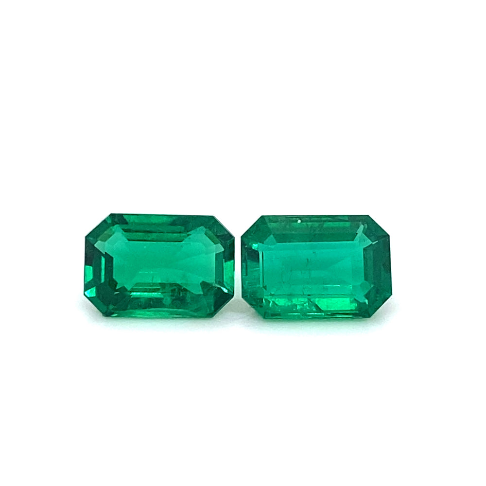 10.97x7.57x4.79mm Octagon Emerald (2 pc 5.92 ct)
