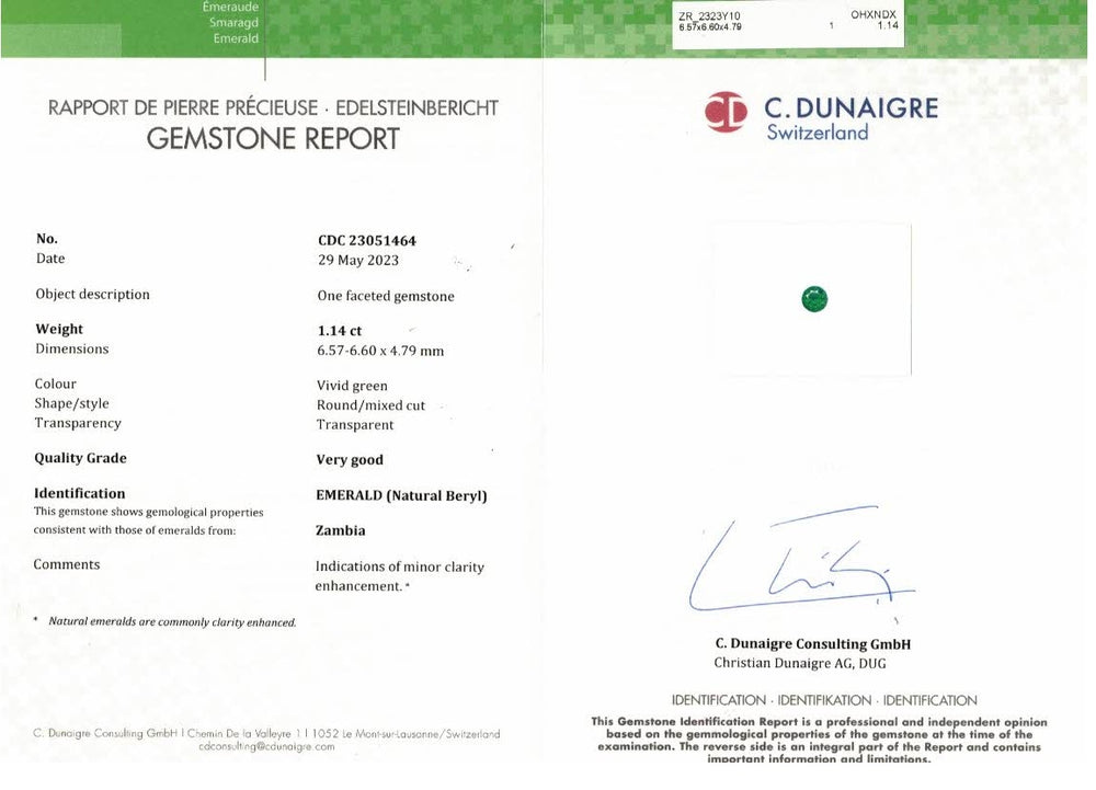 
                  
                    6.57x6.60x4.79mm Round Emerald (1 pc 1.14 ct)
                  
                