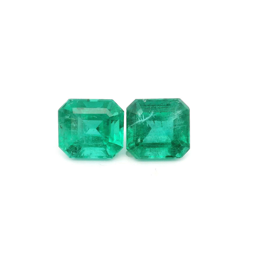 8.50x8.00x6.00mm Mixed Emerald (2 pc 5.37 ct)