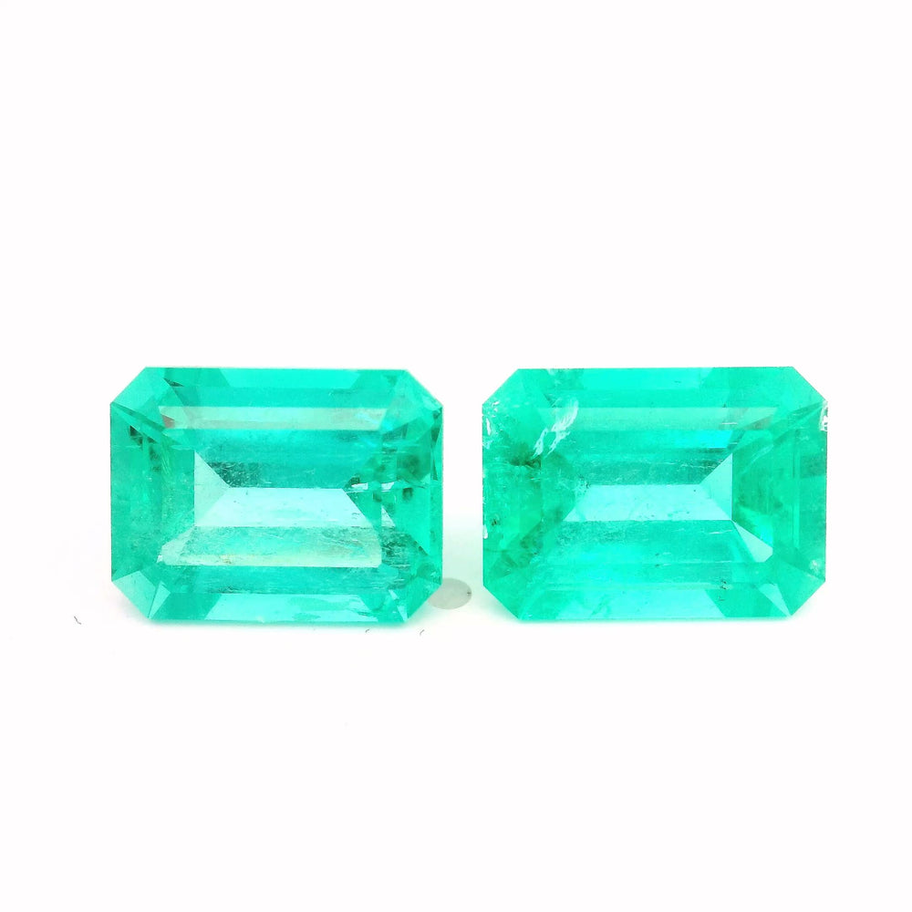 11.26x8.25x6.37mm Octagon Emerald (2 pc 8.23 ct)