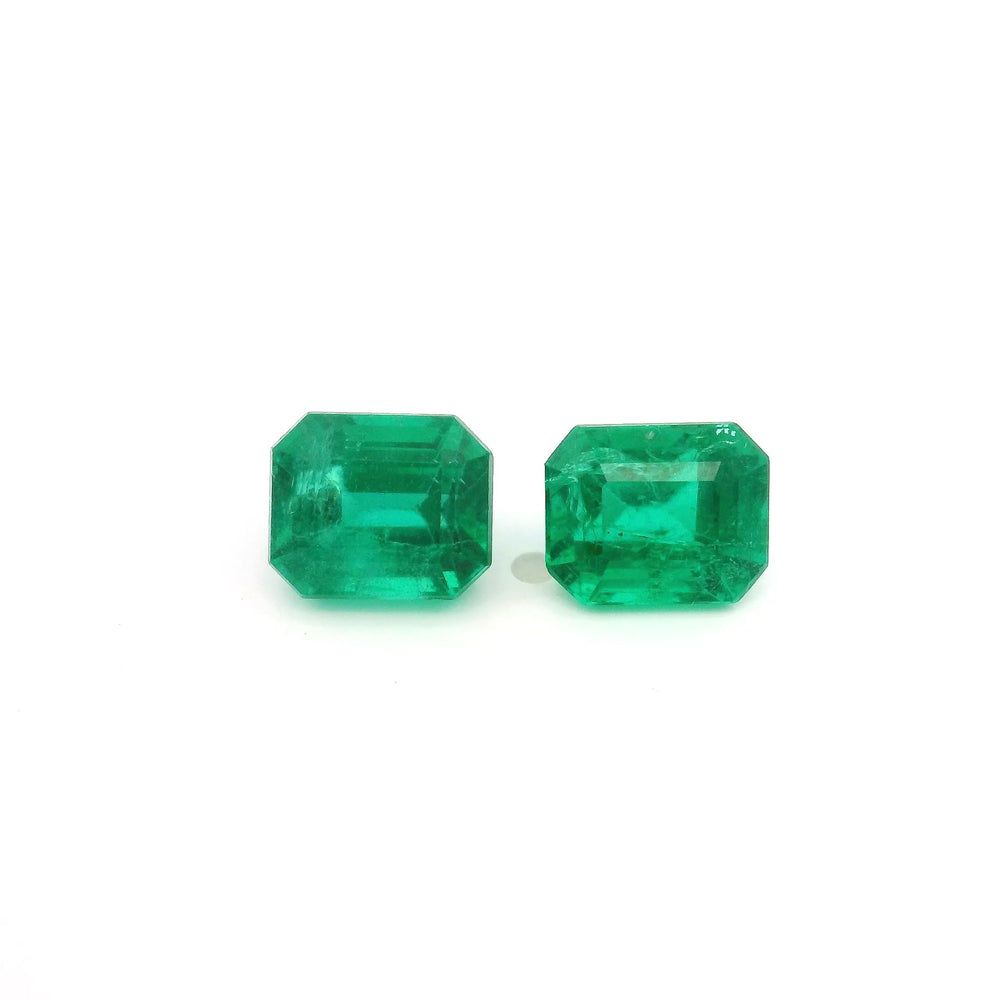 7.45x6.05x0.00mm Octagon Emerald (2 pc 3.67 ct)