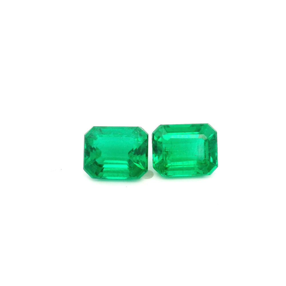 7.92x6.33x4.43mm Octagon Emerald (2 pc 3.21 ct)