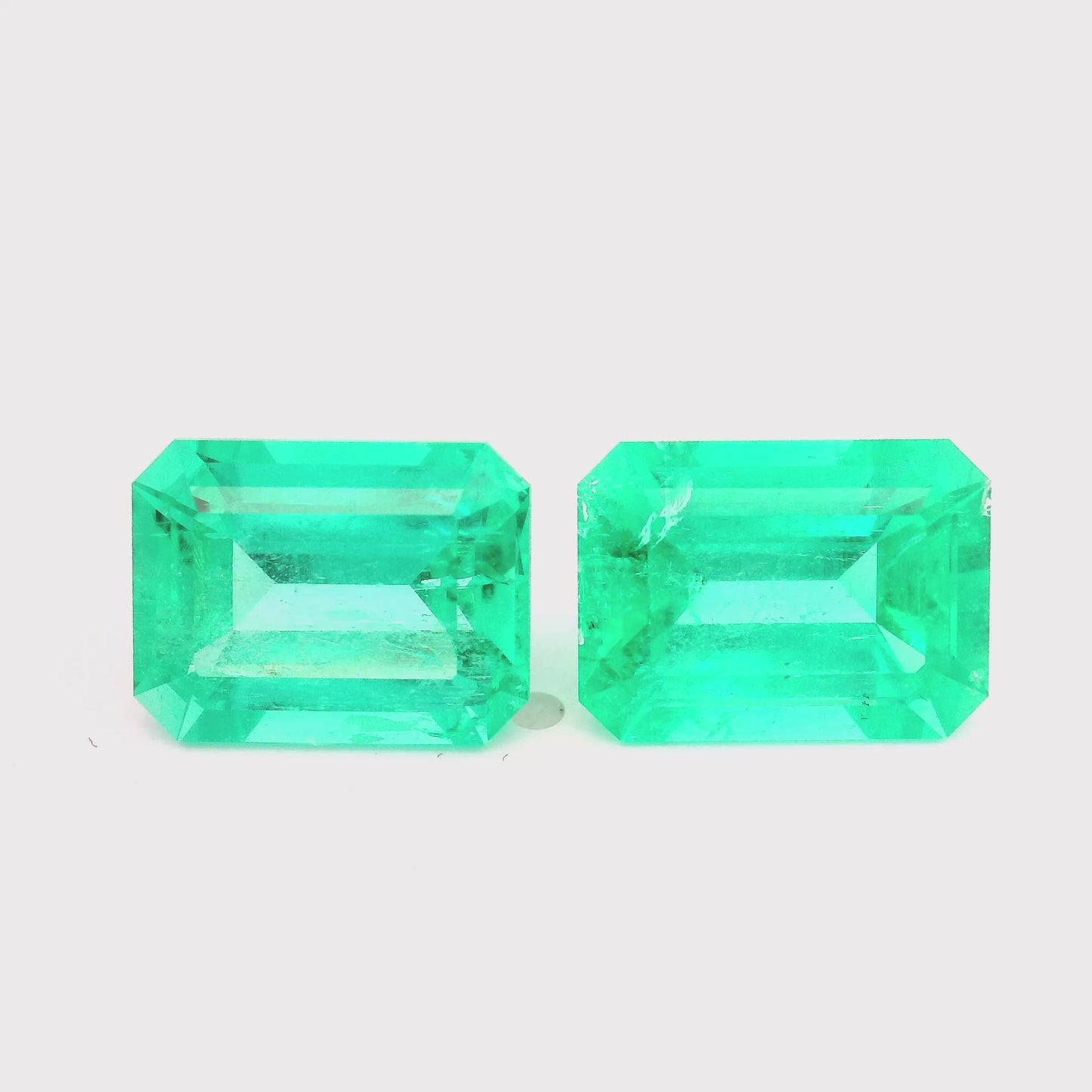 11.26x8.25x6.37mm Octagon Emerald (2 pc 8.23 ct)