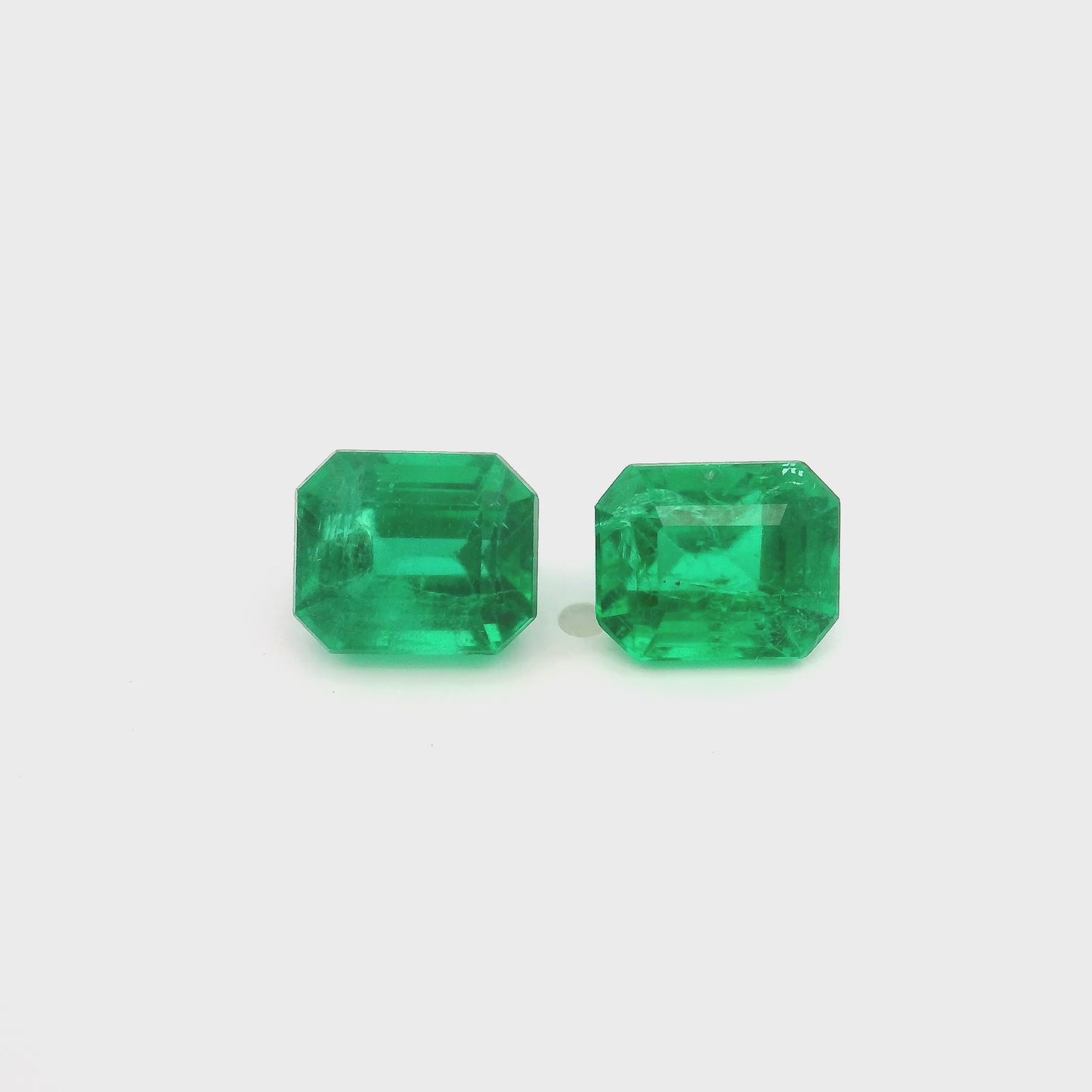 7.45x6.05x0.00mm Octagon Emerald (2 pc 3.67 ct)