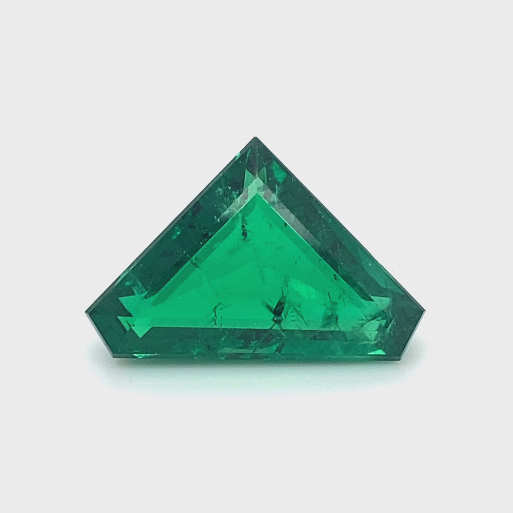 
                  
                    Load and play video in Gallery viewer, 15.73x24.00x8.21mm Fancy Cut Emerald (1 pc 16.12 ct)
                  
                