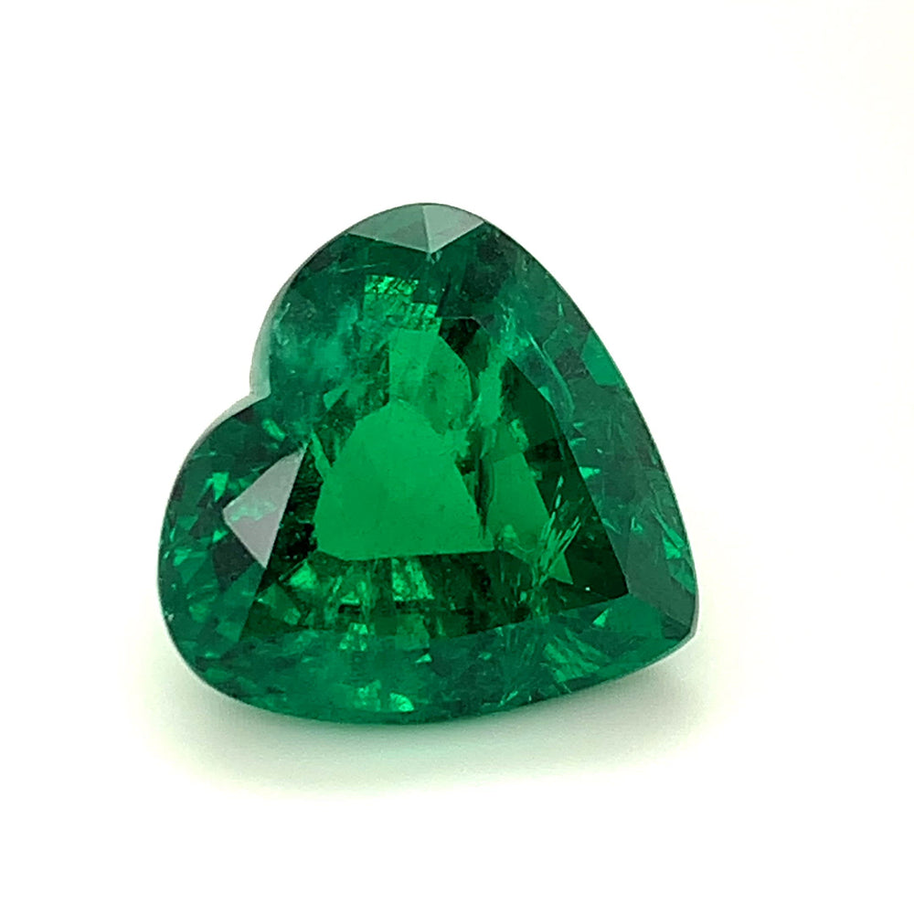 
                  
                    Load and play video in Gallery viewer, 19.53x19.70x11.76mm Heart-shaped Emerald (1 pc 23.02 ct)
                  
                