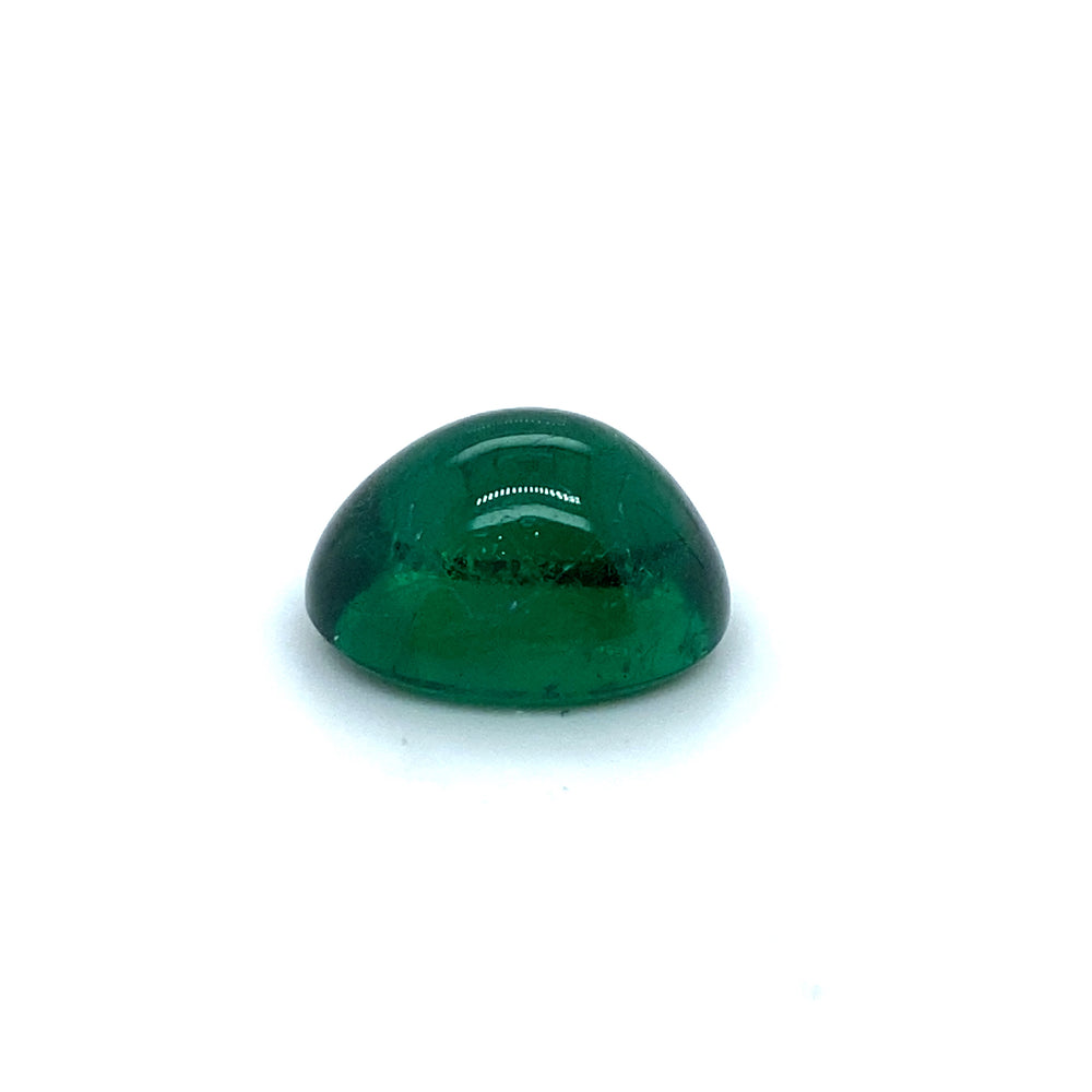 17.06x13.28x9.55mm Cab Oval Emerald (1 pc 15.43 ct)