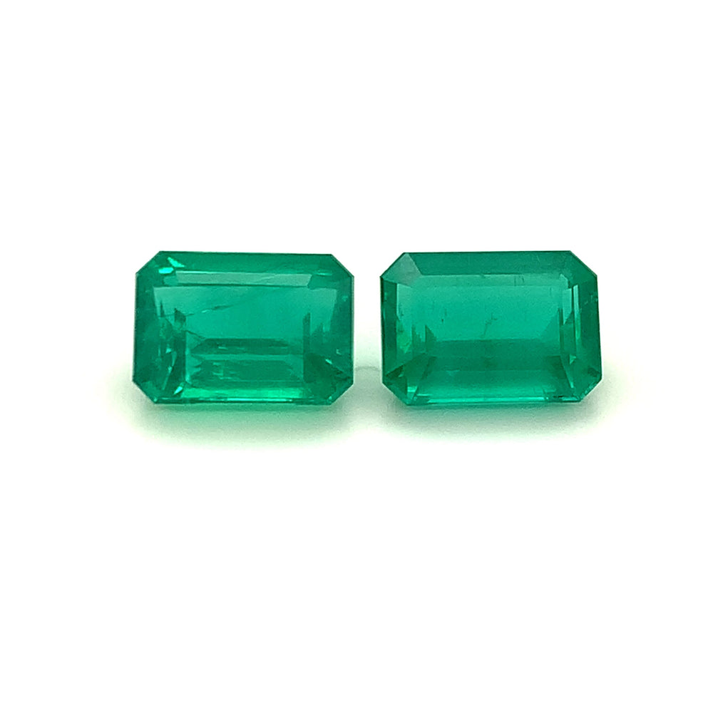 12.57x8.97x6.53mm Octagon Emerald (2 pc 12.10 ct)