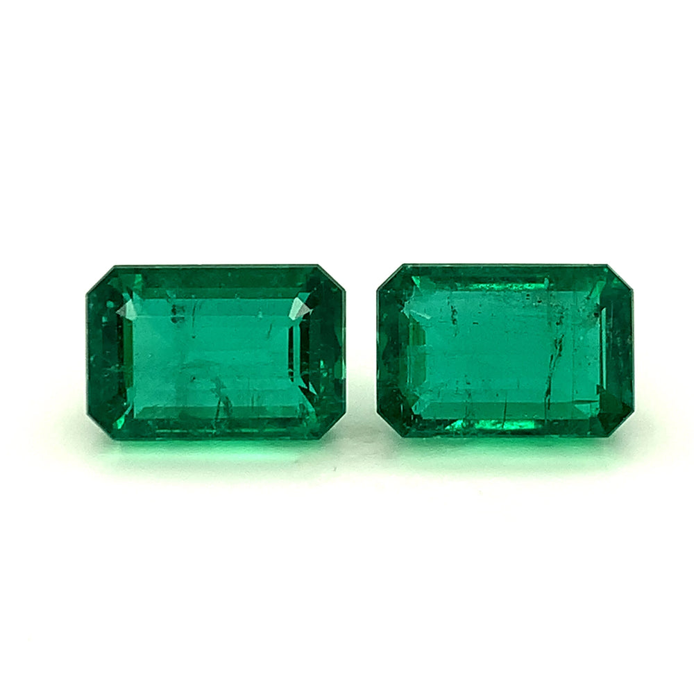 14.80x10.04x7.29mm Octagon Emerald (2 pc 18.45 ct)