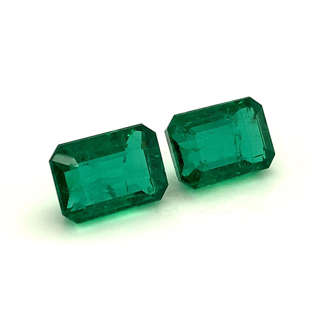 14.80x10.04x7.29mm Octagon Emerald (2 pc 18.45 ct)