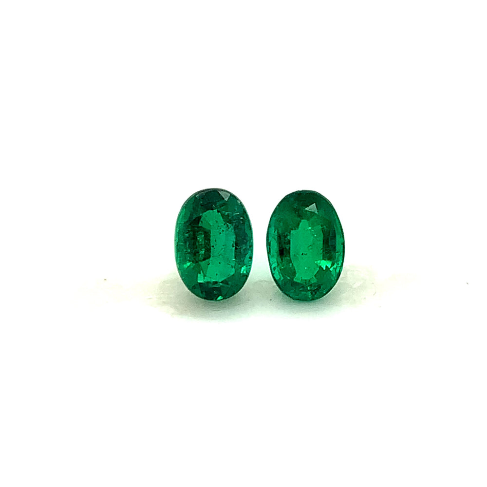 9.76x6.85x4.83mm Oval Emerald (2 pc 4.29 ct)