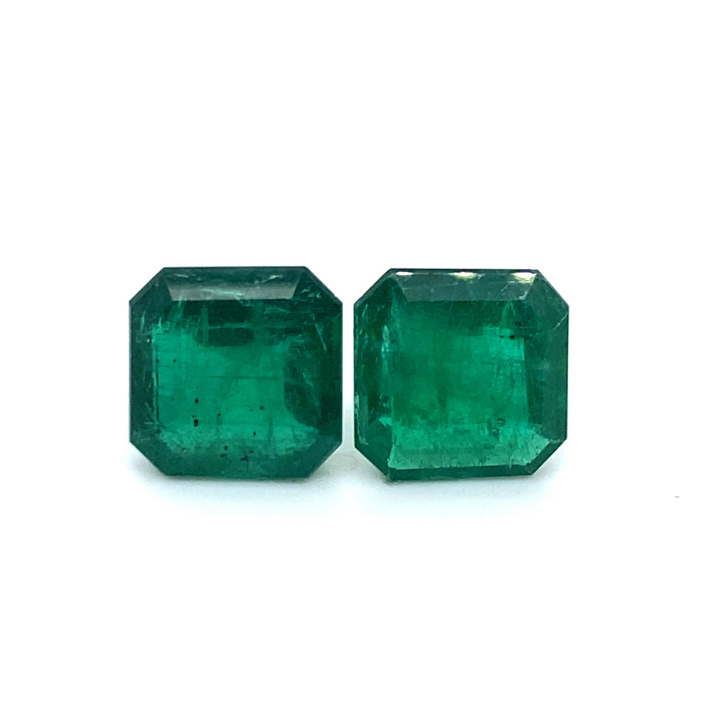 12.93x12.85x0.00mm Octagon Emerald (2 pc 16.16 ct)