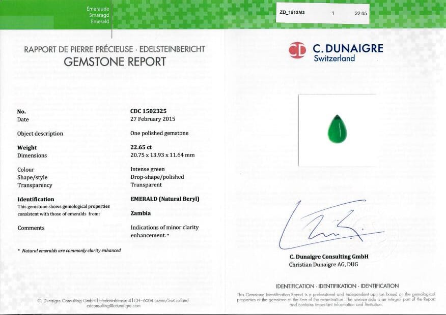 
                  
                    20.75x13.93x11.64mm Drop Emerald (1 pc 22.65 ct)
                  
                