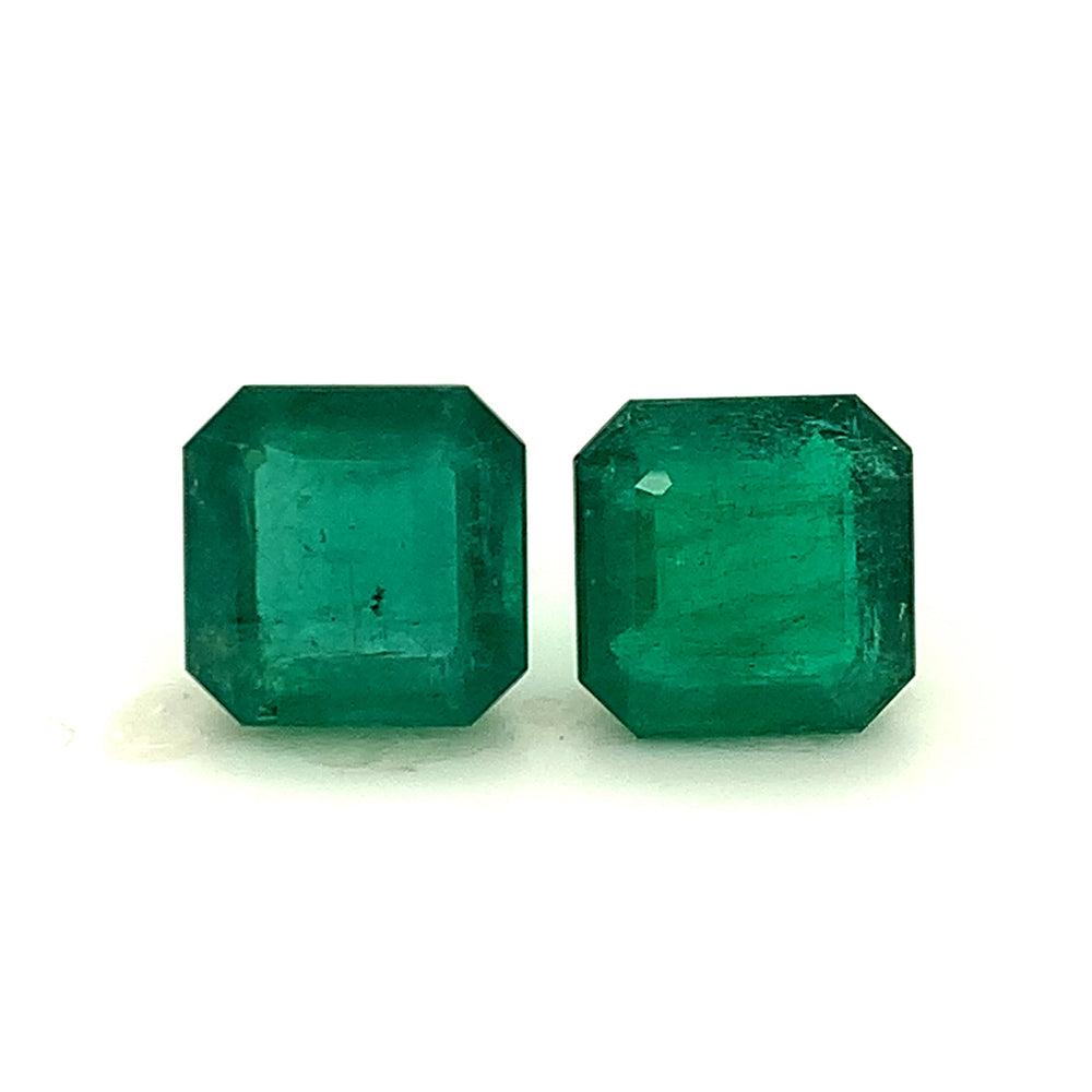 13.20x13.10x0.00mm Octagon Emerald (2 pc 19.82 ct)
