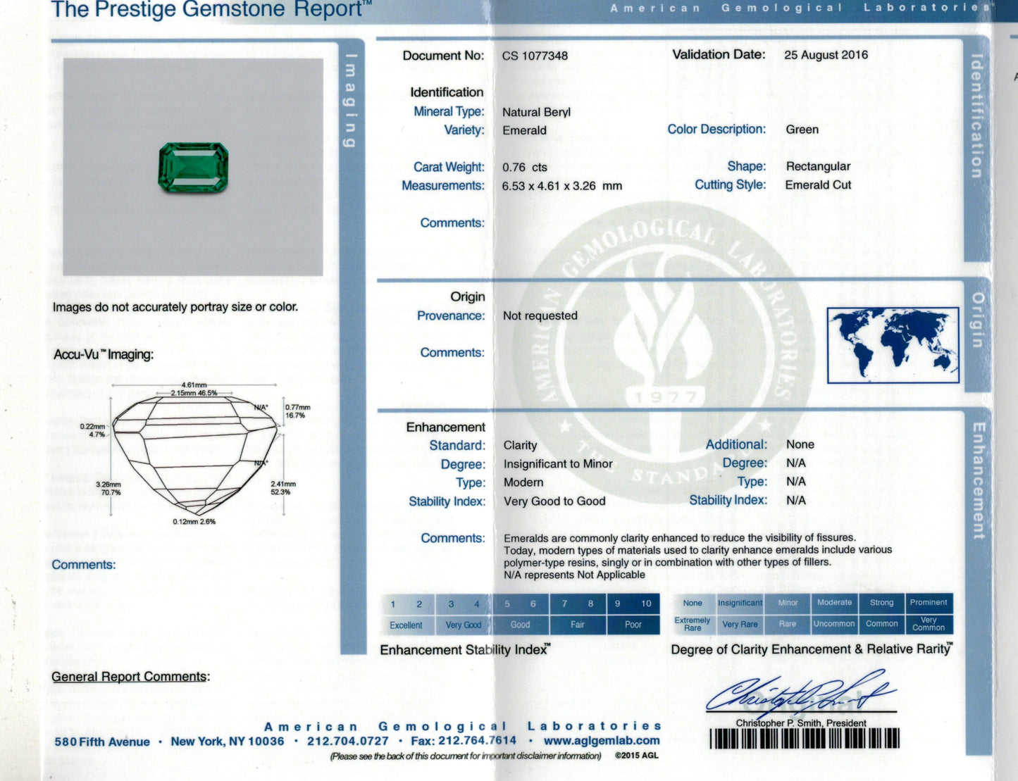 
                  
                    6.53x4.61x3.26mm Octagon Emerald (1 pc 0.76 ct)
                  
                