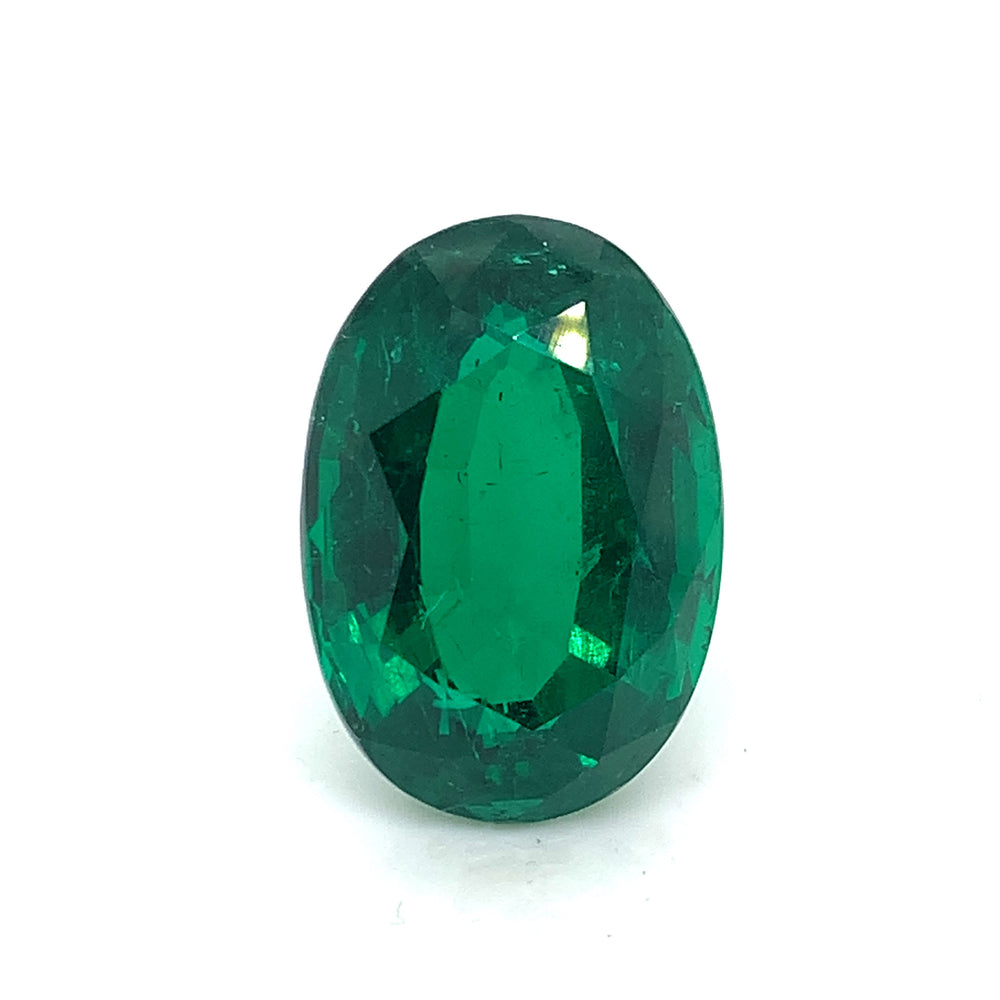 21.01x14.61x10.13mm Oval Emerald (1 pc 19.74 ct)