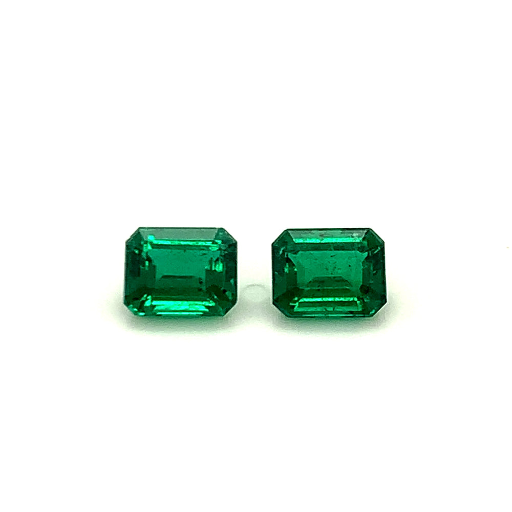 8.80x7.00x0.00mm Octagon Emerald (2 pc 4.45 ct)