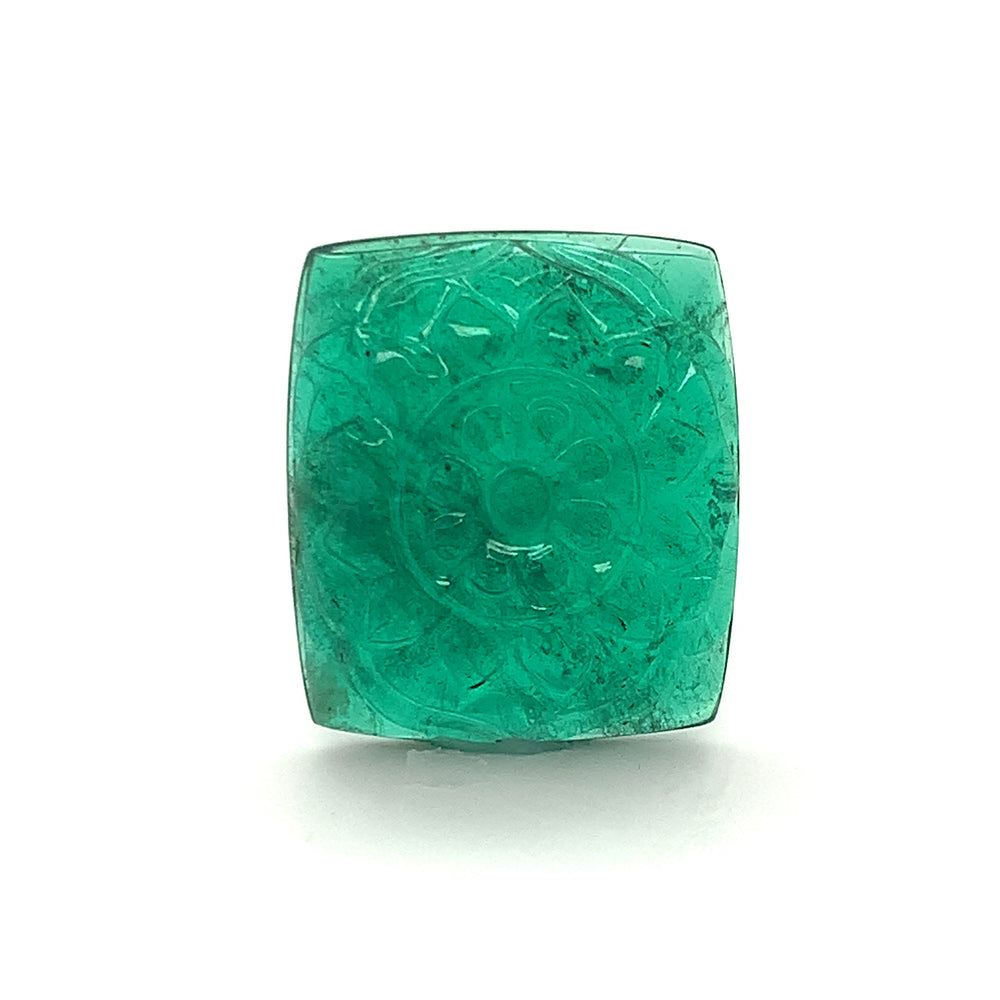 22.10x19.34x5.60mm Carving Emerald (1 pc 21.03 ct)