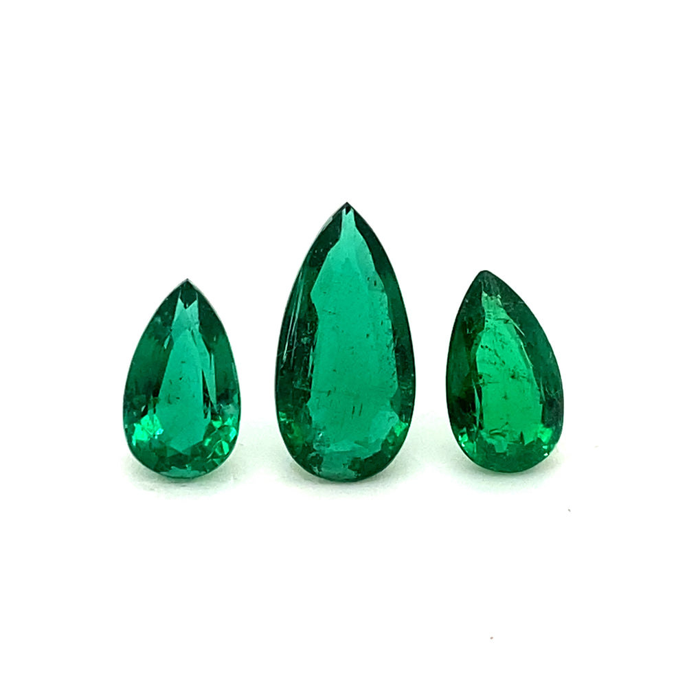 14.20x7.20x4.00mm Pear-shaped Emerald (1 pc 2.61 ct)