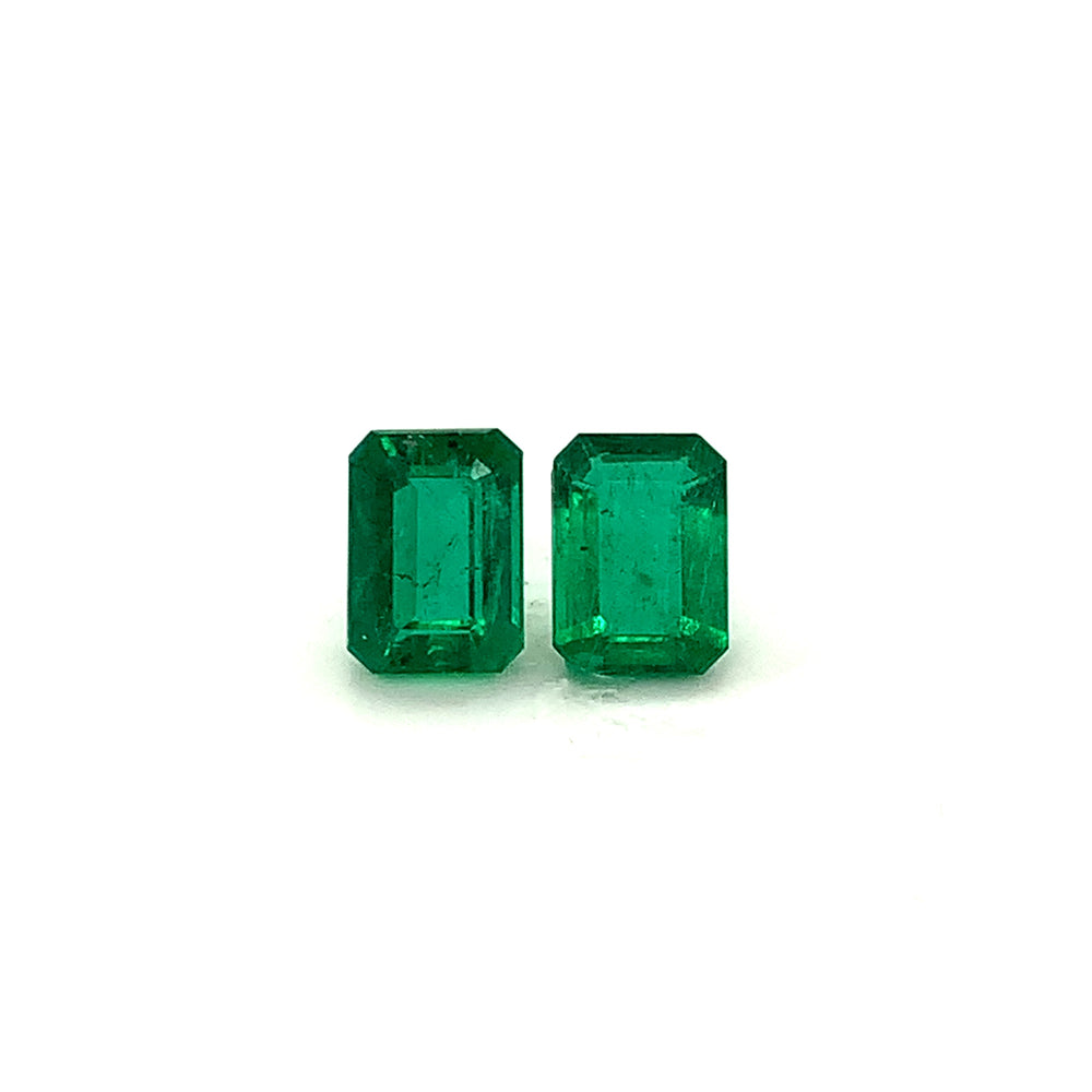 8.60x6.20x0.00mm Octagon Emerald (2 pc 3.67 ct)