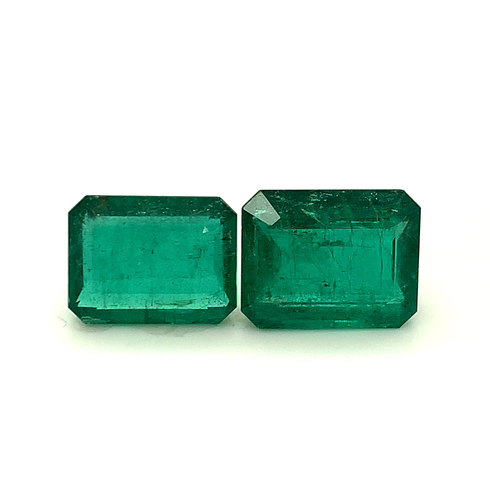 18.90x14.50x0.00mm Octagon Emerald (2 pc 37.28 ct)