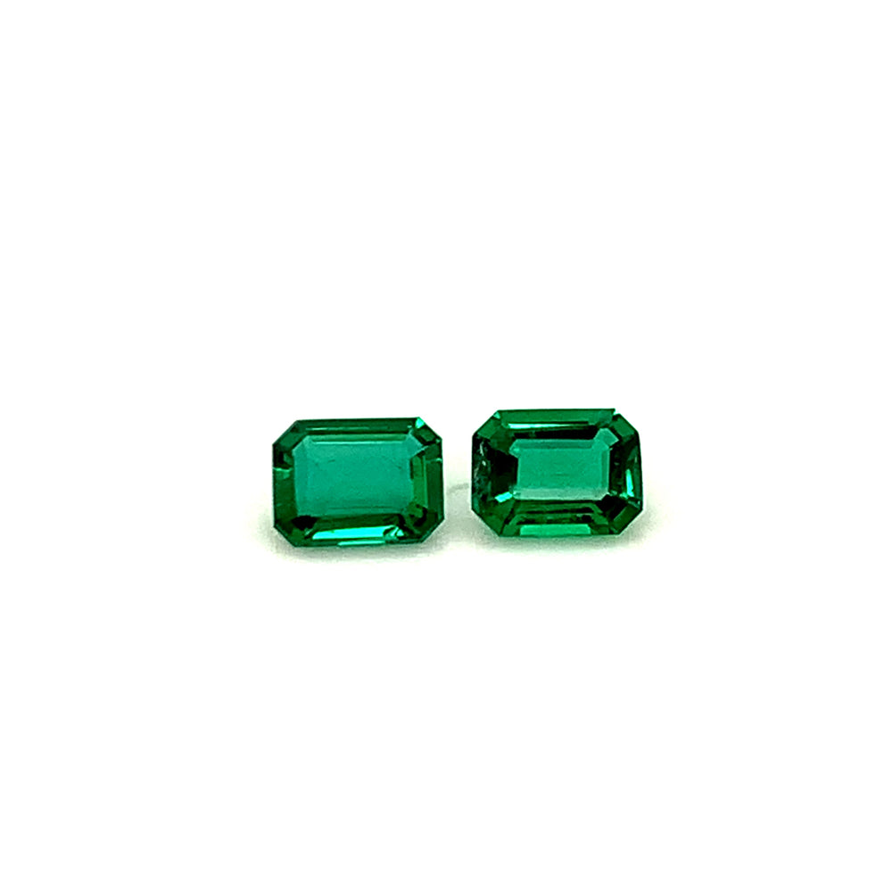 6.60x5.00x0.00mm Octagon Emerald (2 pc 1.33 ct)