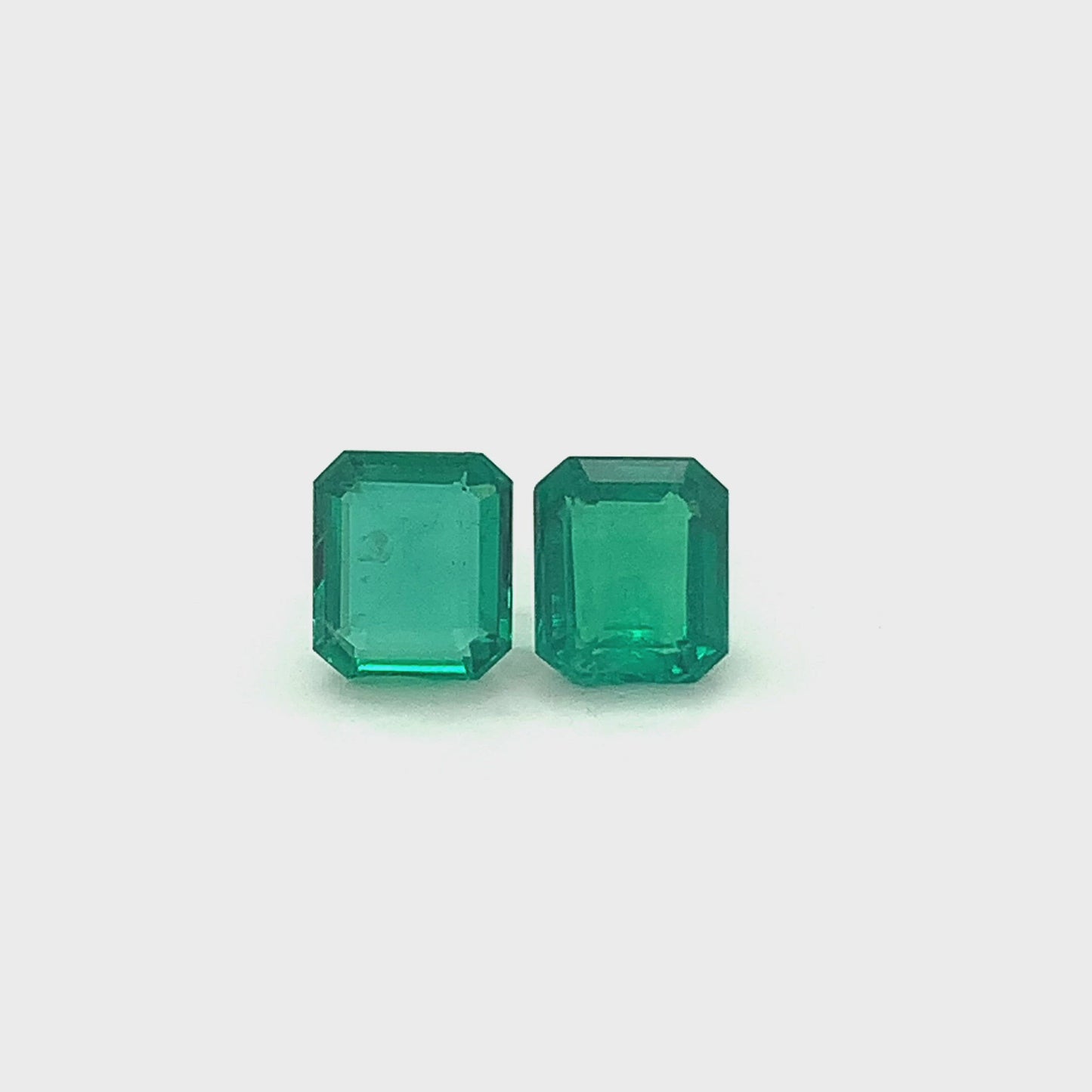 7.90x6.86x3.42mm Octagon Emerald Pair (2 pc 2.96 ct)