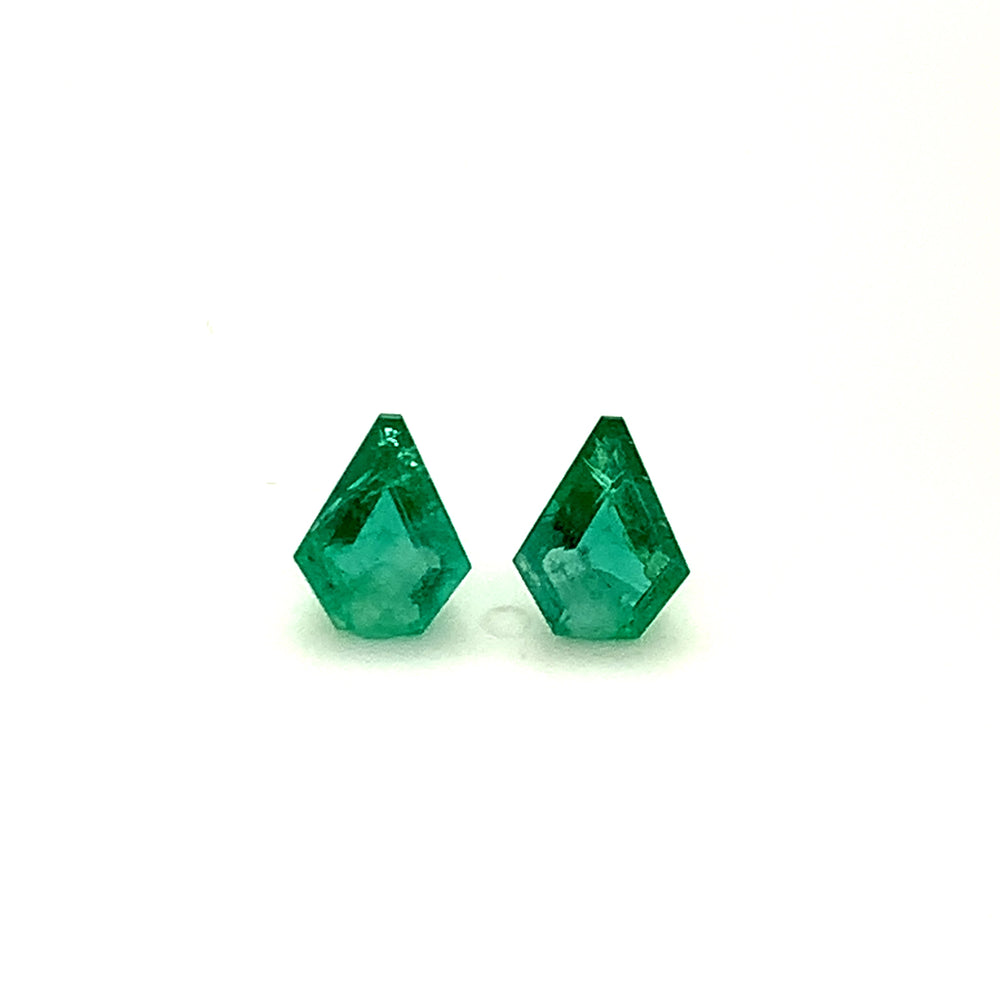 8.70x6.90x0.00mm Fancy Cut Emerald (2 pc 2.02 ct)