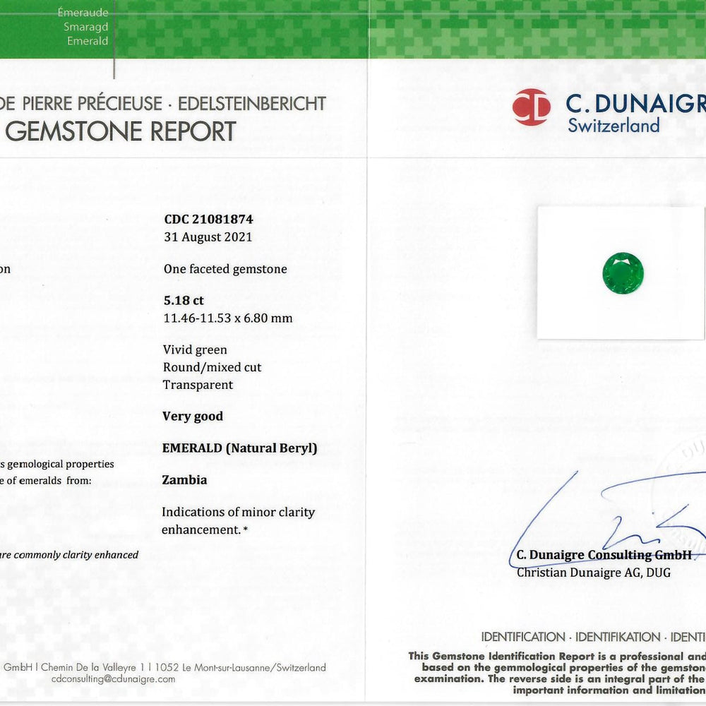 
                  
                    11.46x11.53x6.80mm Round Emerald (1 pc 5.18 ct)
                  
                