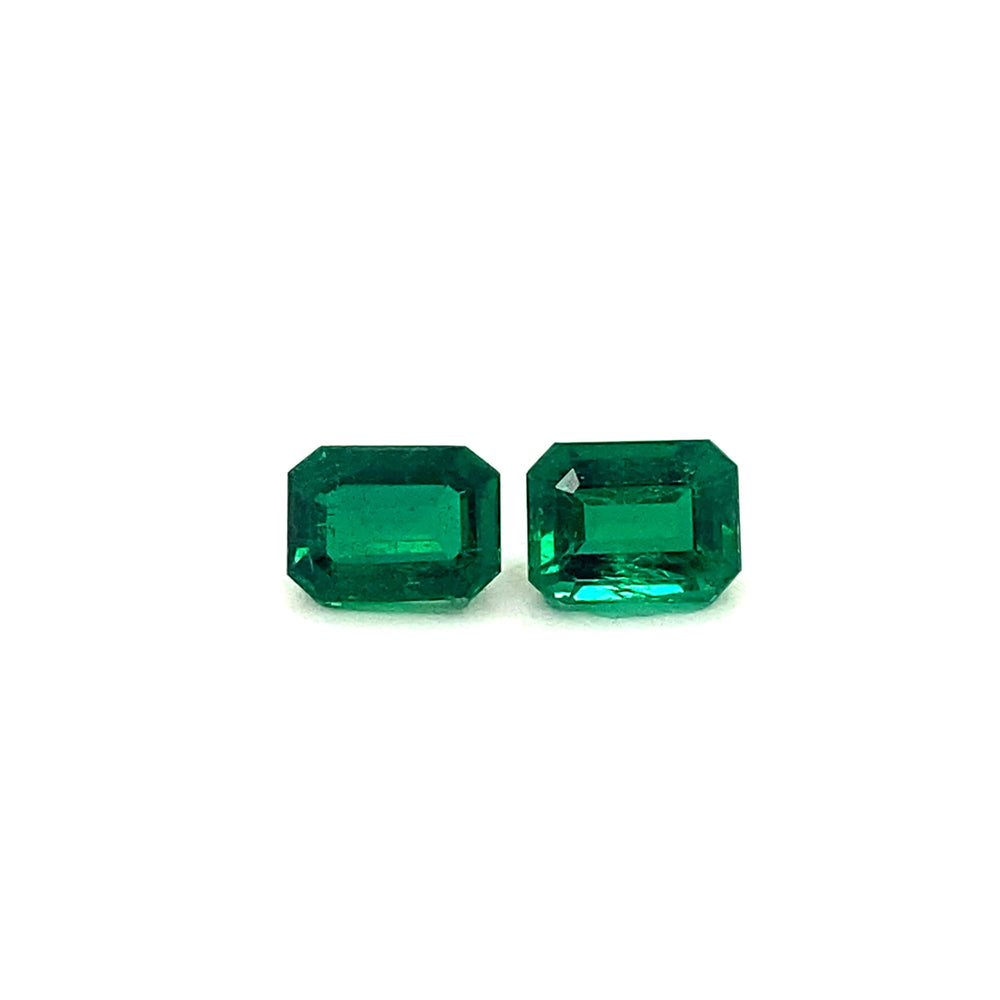 7.95x6.08x4.39mm Octagon Emerald (2 pc 2.82 ct)