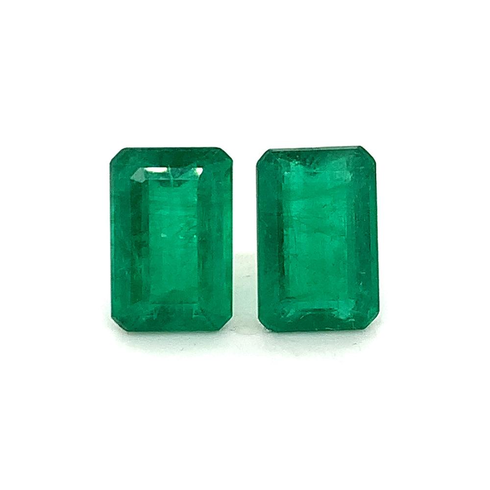 12.00x8.00x0.00mm Octagon Emerald (2 pc 7.60 ct)