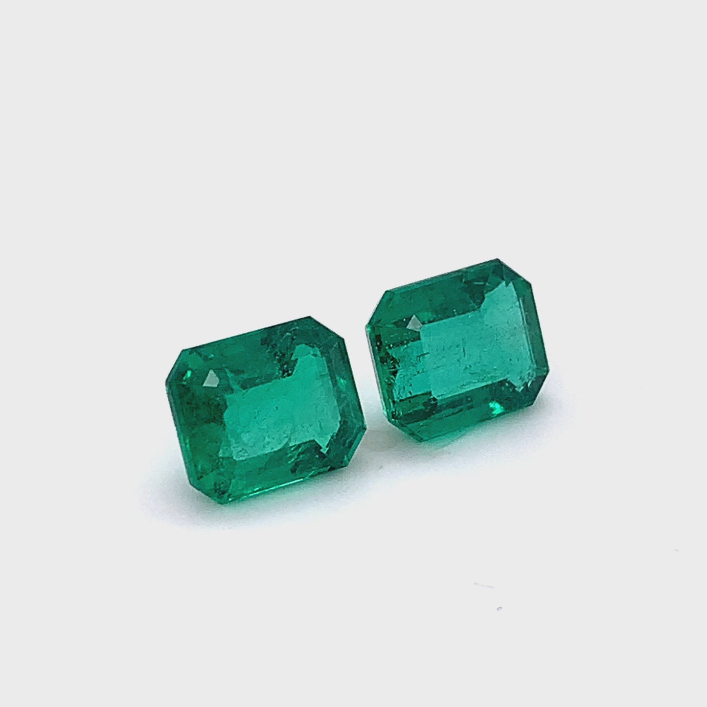 9.65x7.90x5.17mm Octagon Emerald Pair (2 pc 6.03 ct)