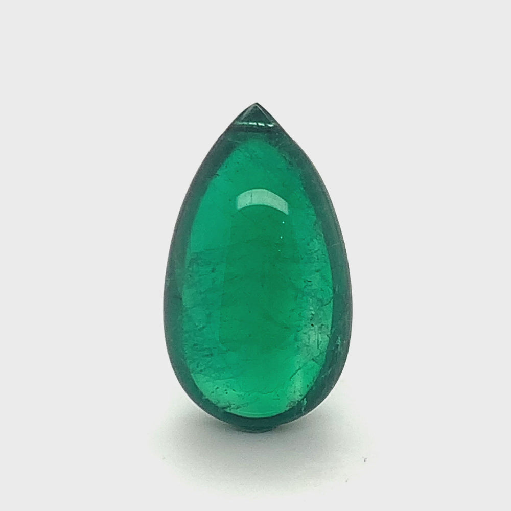 
                  
                    Load and play video in Gallery viewer, 22.31x13.06x9.16mm Drop Emerald (1 pc 17.72 ct)
                  
                