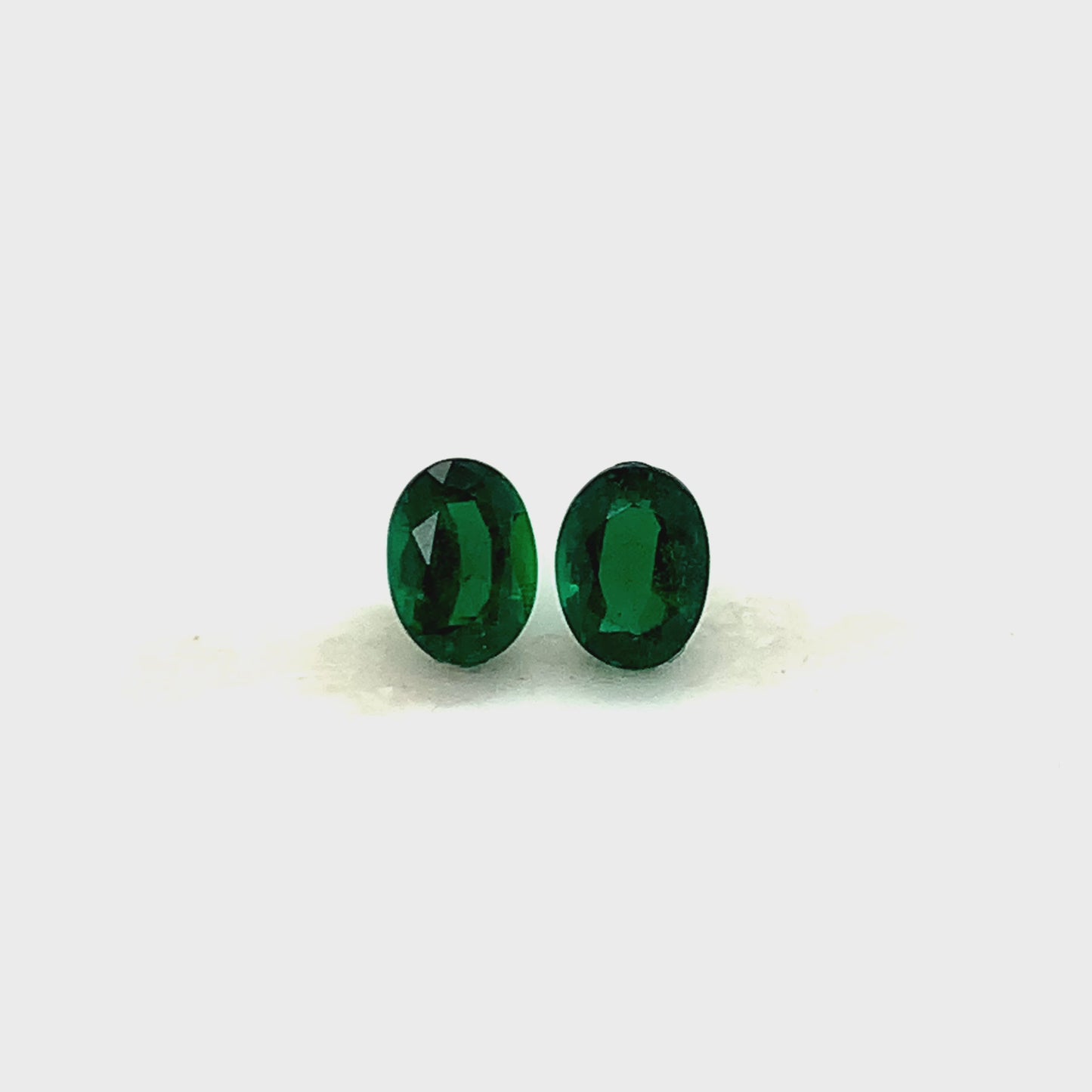 8.03x6.04x4.26mm Oval Emerald Pair (2 pc 2.55 ct)