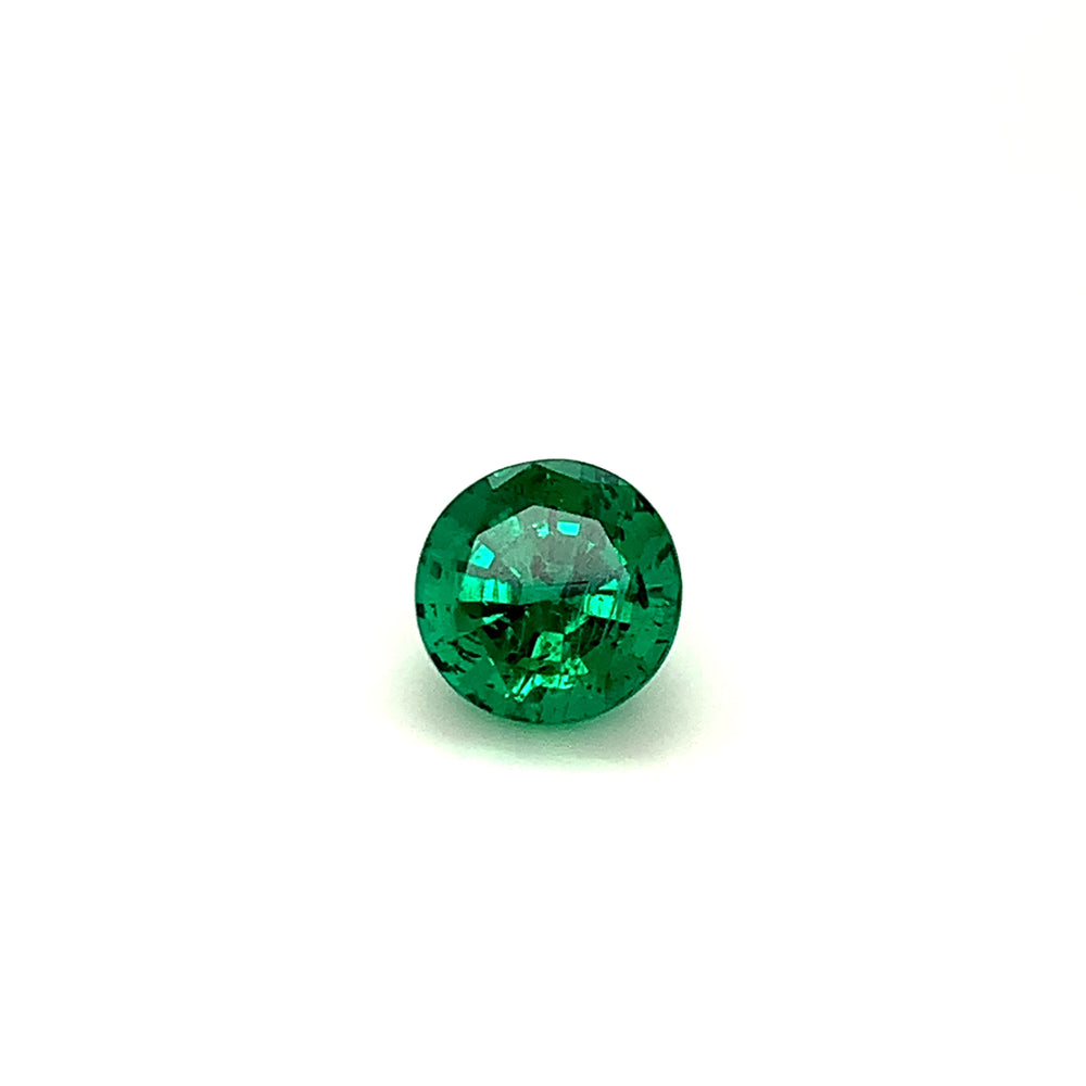 
                  
                    Load and play video in Gallery viewer, 9.71x9.86x7.02mm Round Emerald (1 pc 3.64 ct)
                  
                