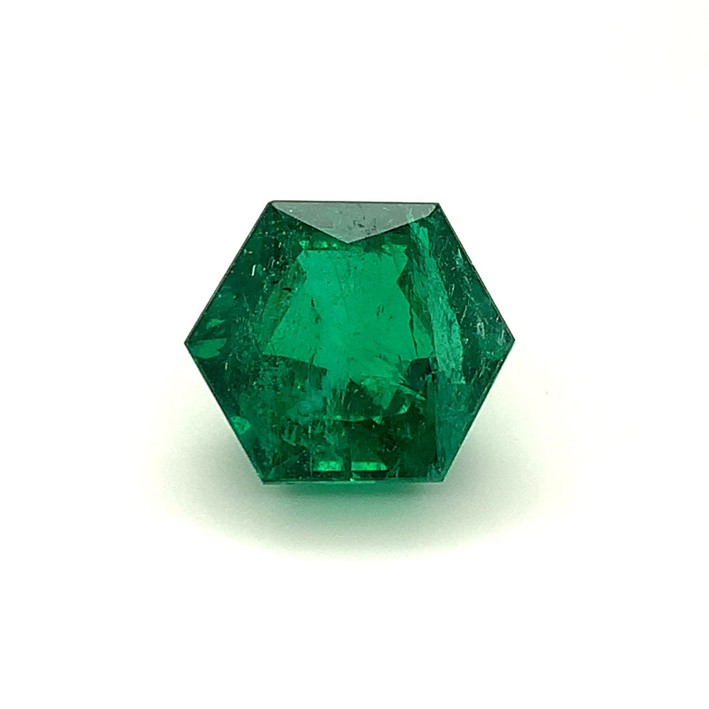 
                  
                    Load and play video in Gallery viewer, 18.37x16.06x11.23mm Fancy Cut Emerald (1 pc 19.57 ct)
                  
                