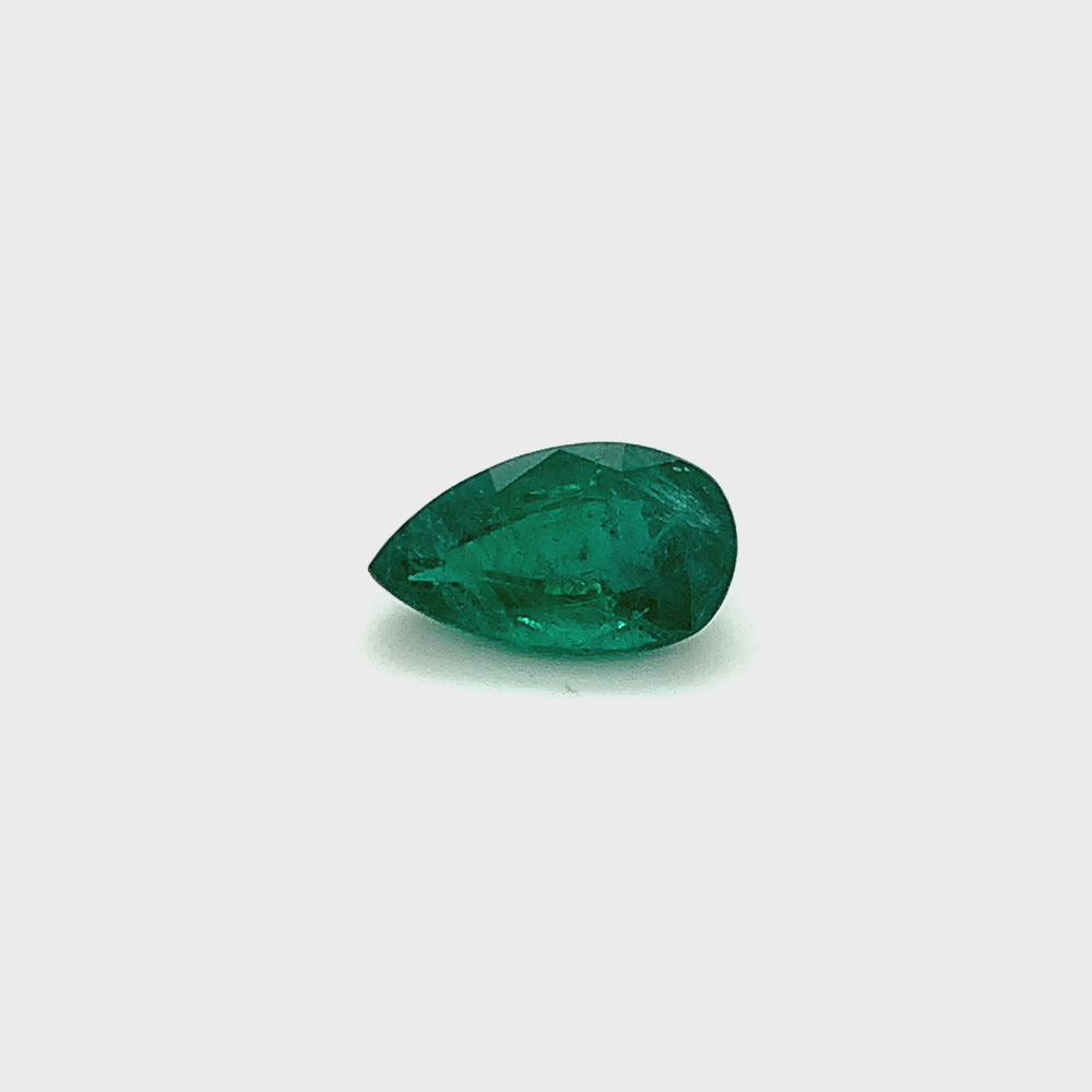 
                  
                    Load and play video in Gallery viewer, 15.60x9.00x0.00mm Pear-shaped Emerald (1 pc 5.48 ct)
                  
                