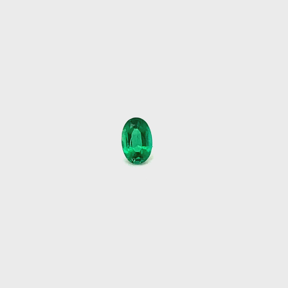 
                  
                    Load and play video in Gallery viewer, 5.94x3.94x3.03mm Oval Emerald (1 pc 0.45 ct)
                  
                