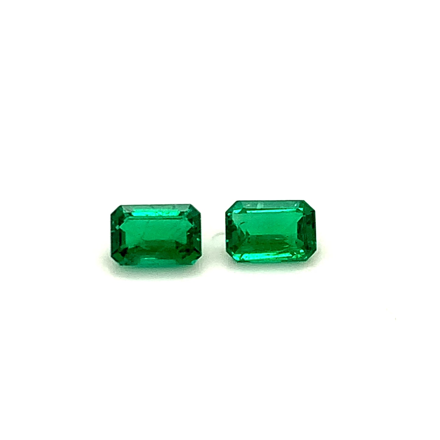 7.25x4.90x3.41mm Octagon Emerald Pair (2 pc 1.78 ct)