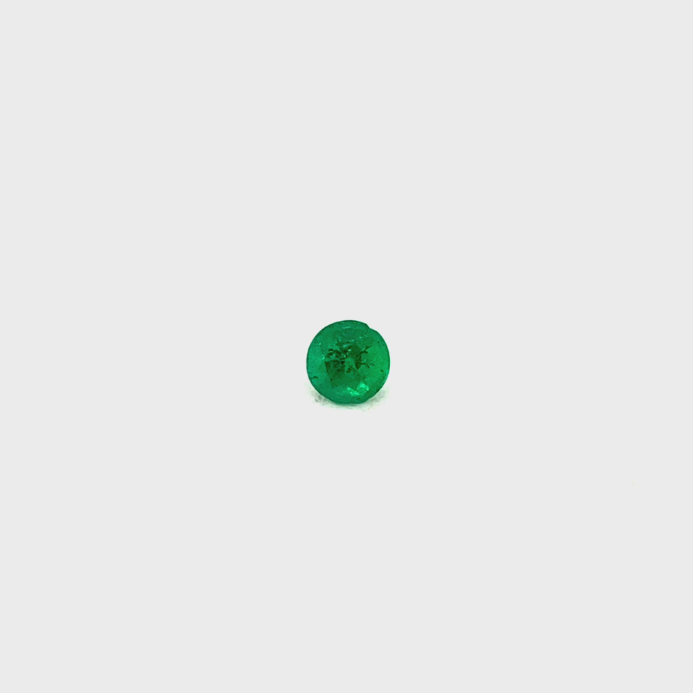 
                  
                    Load and play video in Gallery viewer, 4.48x4.50x3.37mm Round Emerald (1 pc 0.36 ct)
                  
                