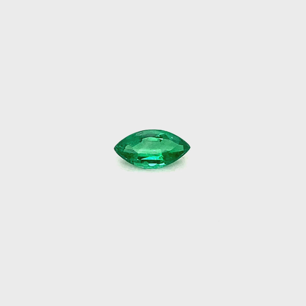 
                  
                    Load and play video in Gallery viewer, 7.67x3.93x2.62mm Marquise Emerald (1 pc 0.43 ct)
                  
                