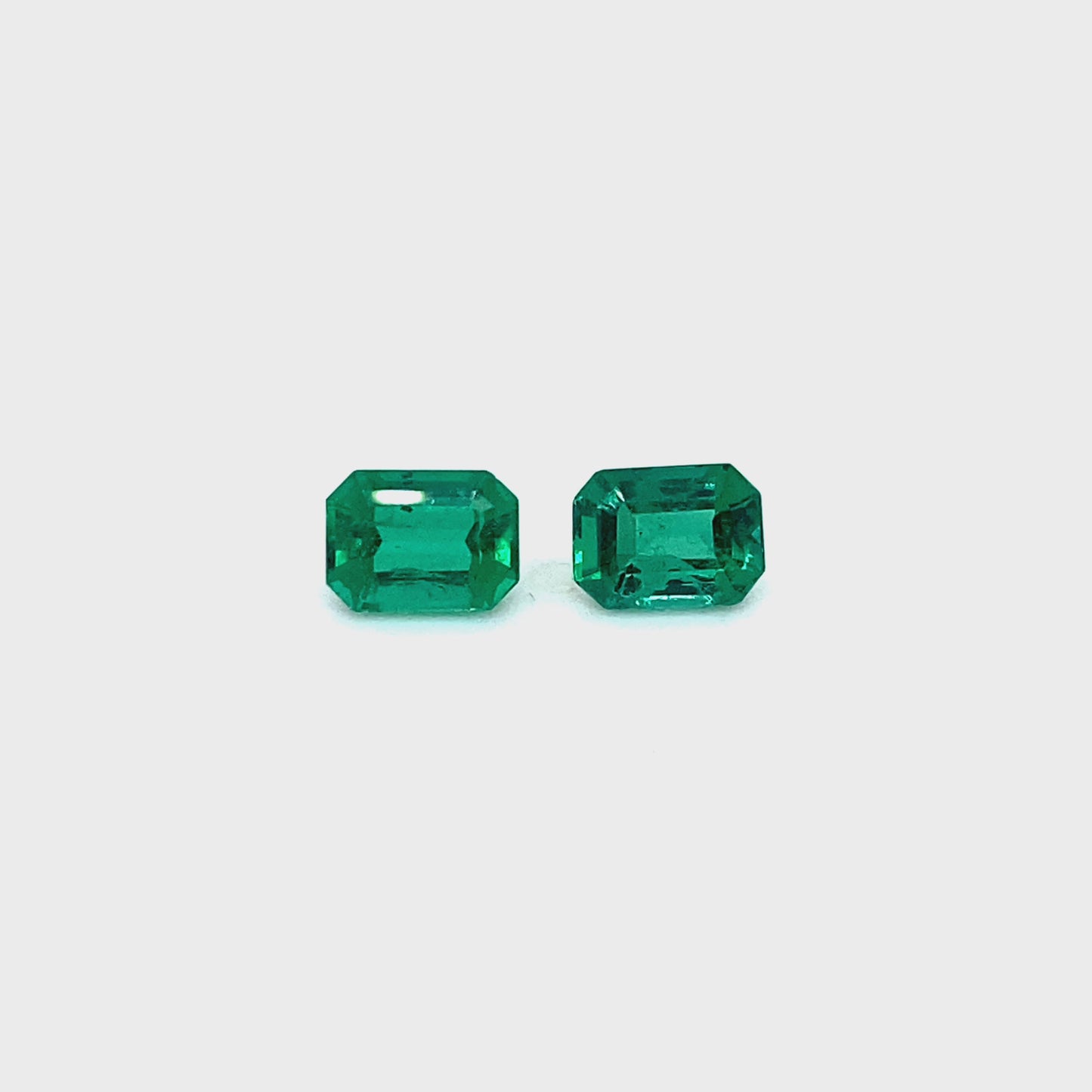 
                  
                    Load and play video in Gallery viewer, 6.70x4.90x0.00mm Octagon Emerald (2 pc 1.60 ct)
                  
                